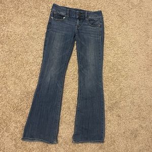 Vintage, low rise, bootcut, American Eagle jeans